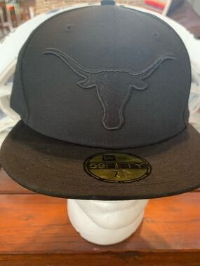 New Era Black Texas Longhorns Adventure Canvas Split Panel 9FIFTY Snapback Hat